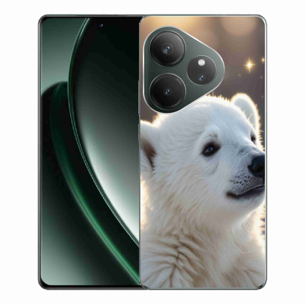 mmCase gél tok a Realme GT 6 5G/GT 6T 5G készülékekhez – jegesmedve