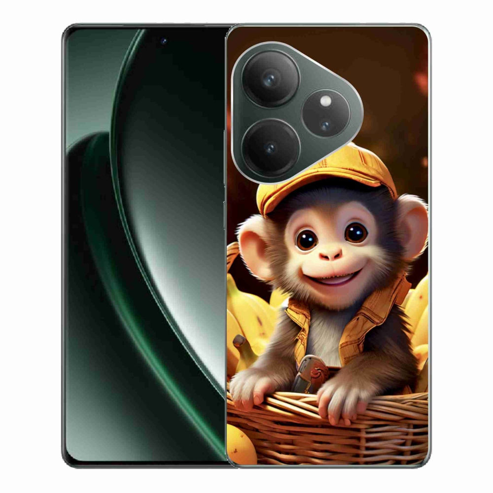 mmCase gél tok a Realme GT 6 5G/GT 6T 5G készülékhez – majom a kosárban
