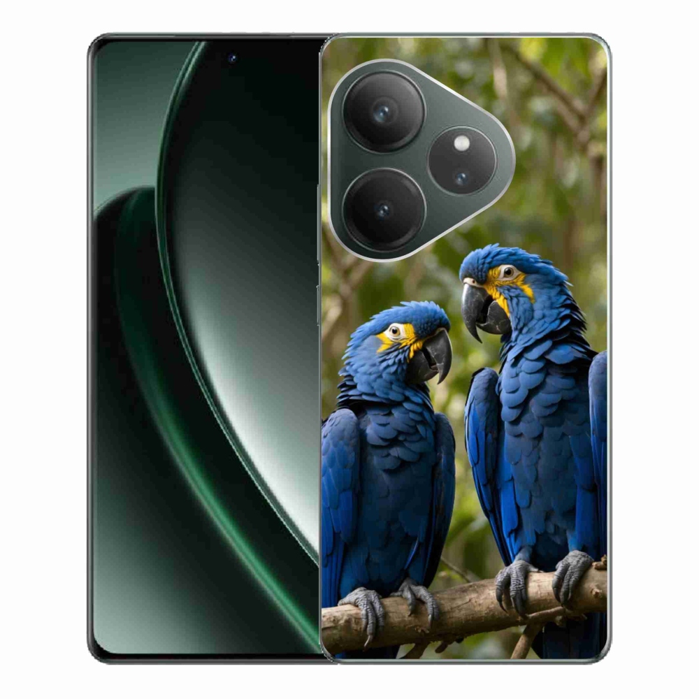 mmCase géltok a Realme GT 6 5G/GT 6T 5G készülékekhez – papagáj-duó