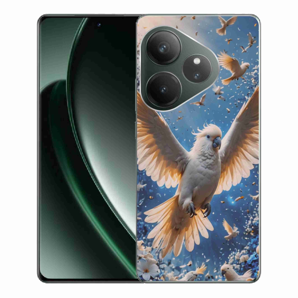 mmCase gél tok a Realme GT 6 5G/GT 6T 5G készülékhez – kakadu papagáj