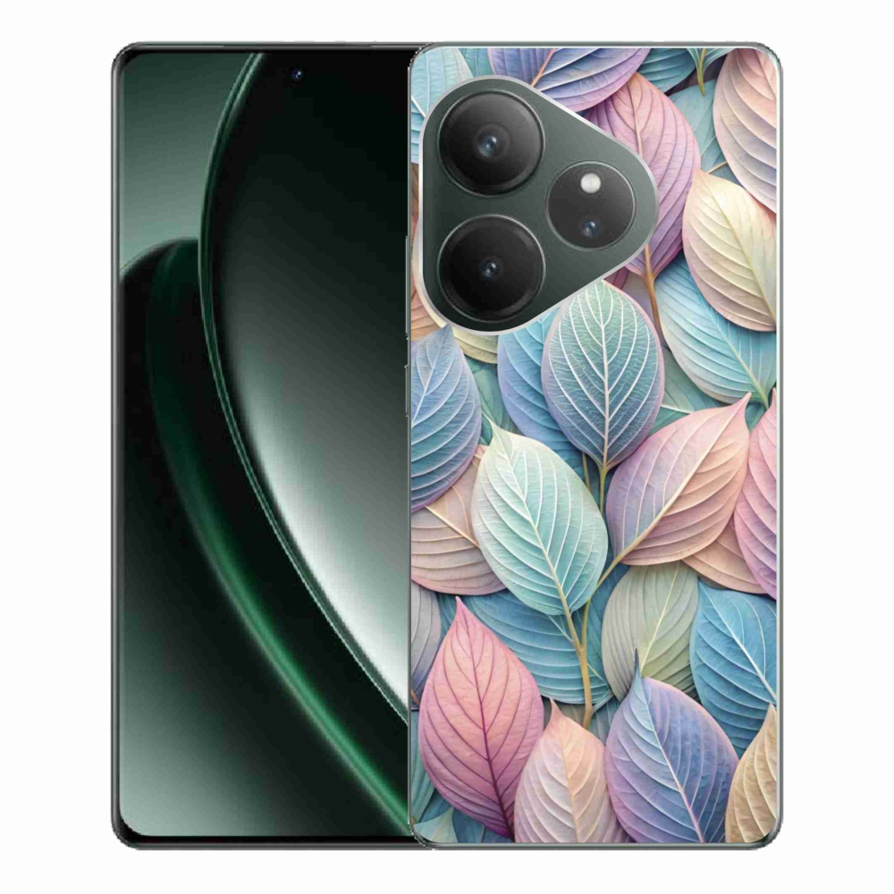 mmCase gél tok a Realme GT 6 5G/GT 6T 5G készülékekhez – pasztell levelek