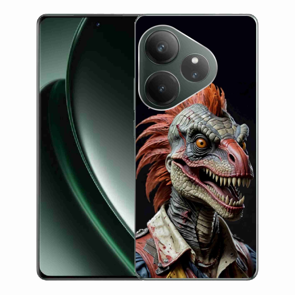 mmCase géltok a Realme GT 6 5G/GT 6T 5G készülékekhez – punk dinoszaurusz
