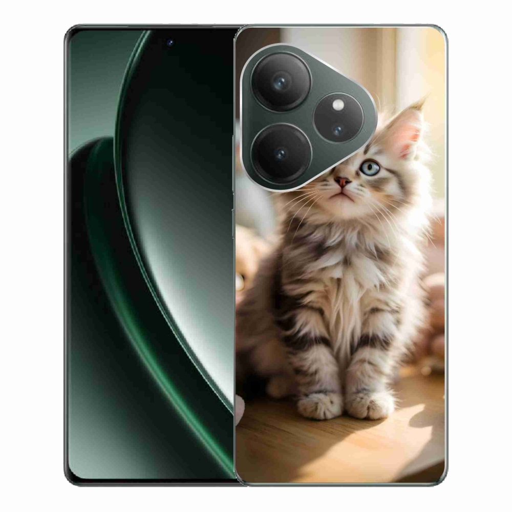 mmCase gél tok a Realme GT 6 5G/GT 6T 5G készülékekhez – aranyos cica 10