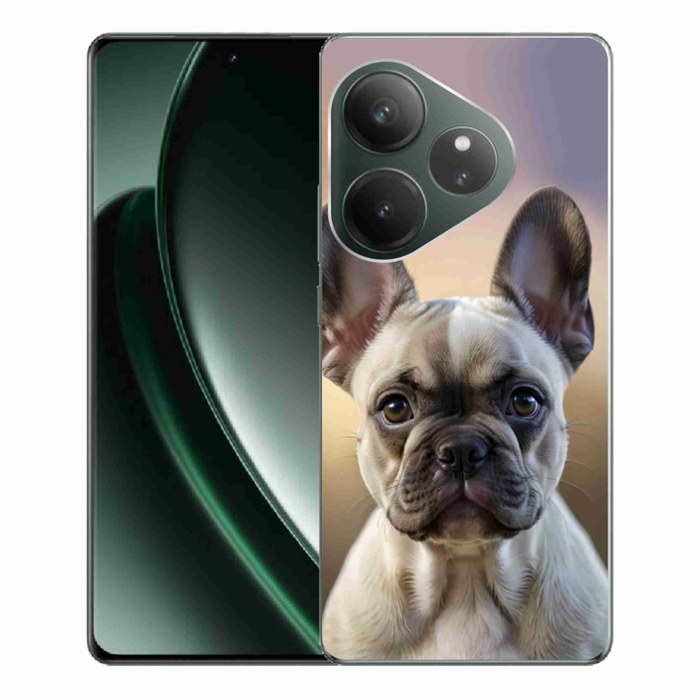 mmCase gél tok a Realme GT 6 5G/GT 6T 5G-hez – aranyos francia buldog