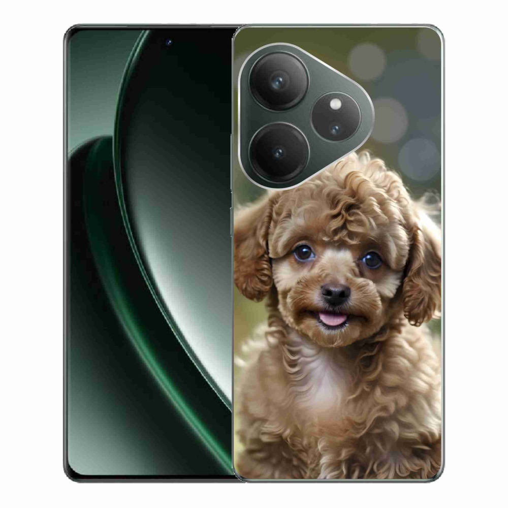 mmCase gél tok a Realme GT 6 5G/GT 6T 5G készülékekhez – aranyos pudli