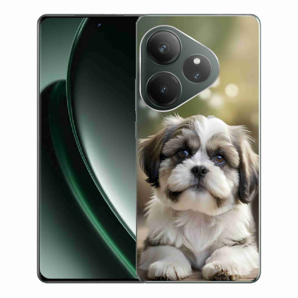 mmCase gél tok a Realme GT 6 5G/GT 6T 5G-hez – aranyos shih-tzu