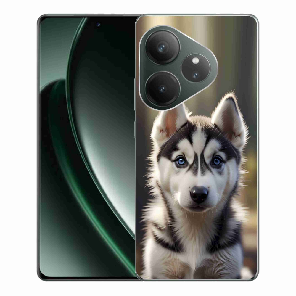 mmCase gél tok a Realme GT 6 5G/GT 6T 5G-hez – aranyos szibériai husky