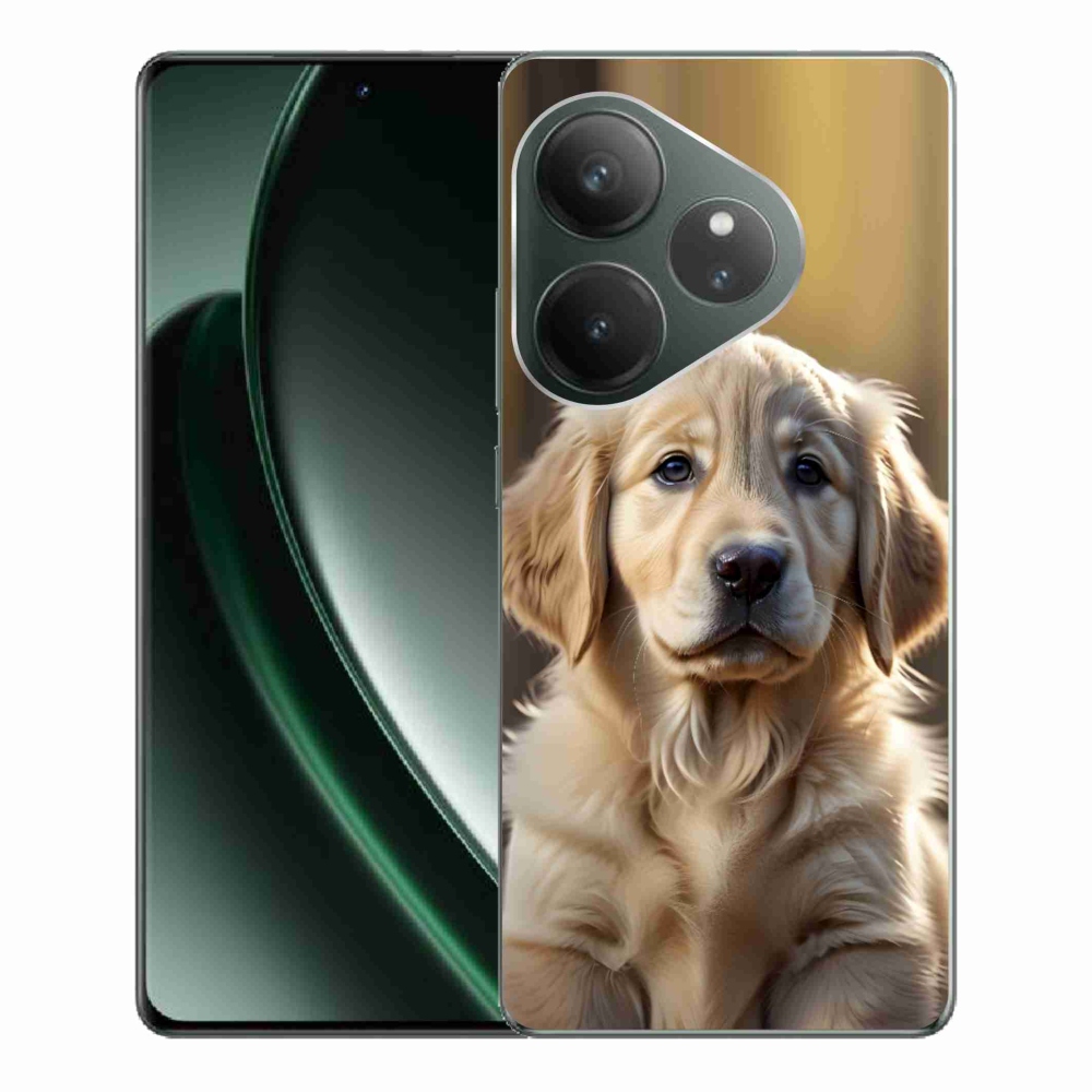mmCase gél tok a Realme GT 6 5G/GT 6T 5G készülékhez – aranyos arany retriever