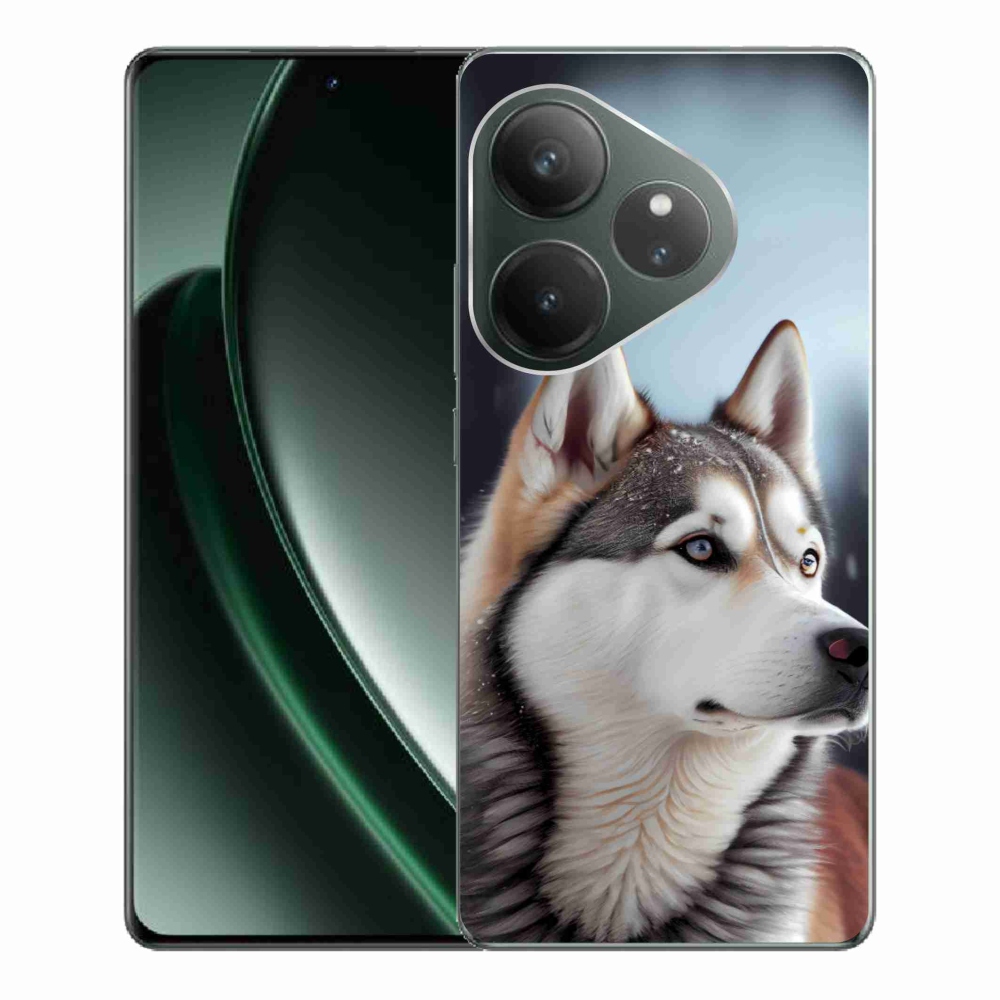 mmCase gél tok a Realme GT 6 5G/GT 6T 5G készülékekhez – szibériai husky