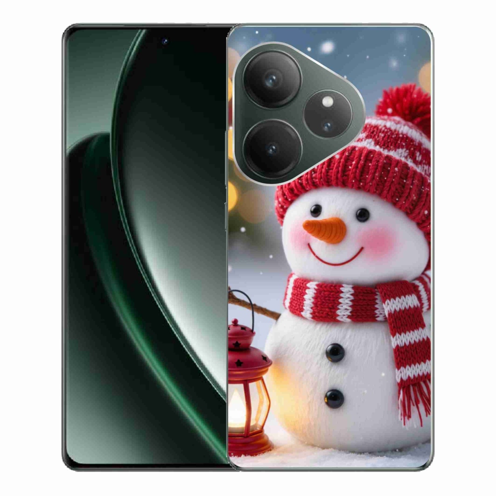 mmCase géltok a Realme GT 6 5G/GT 6T 5G készülékhez – hóember 2