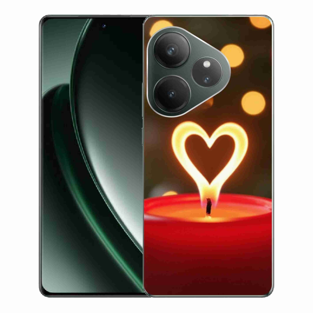 mmCase gél tok a Realme GT 6 5G/GT 6T 5G készülékekhez – lángoló szív