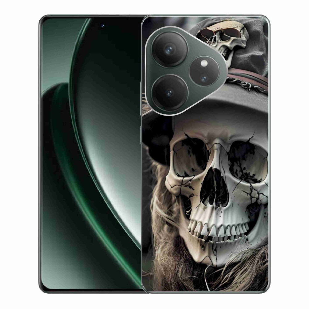 mmCase gél tok a Realme GT 6 5G/GT 6T 5G készülékhez – sötét koponya