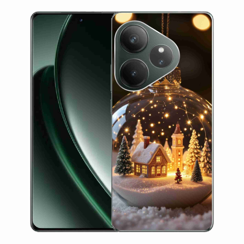 mmCase gél tok a Realme GT 6 5G/GT 6T 5G készülékekhez – karácsonyi gömb 3