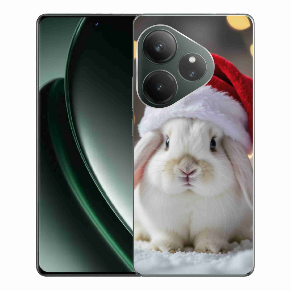 mmCase géltok a Realme GT 6 5G/GT 6T 5G készülékekhez – karácsonyi nyuszi