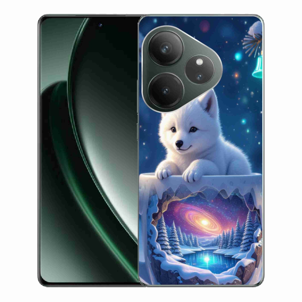 mmCase gél tok a Realme GT 6 5G/GT 6T 5G készülékekhez – karácsonyi kiskutya