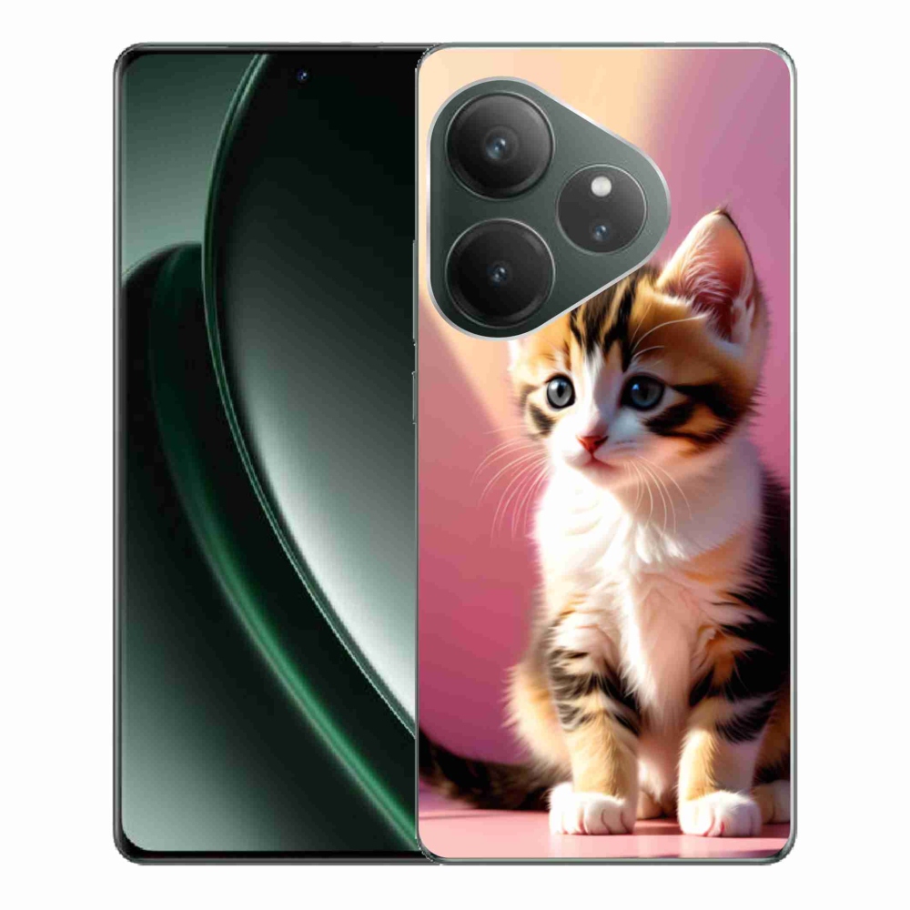 mmCase gél tok a Realme GT 6 5G/GT 6T 5G készülékekhez – kíváncsi cica 2