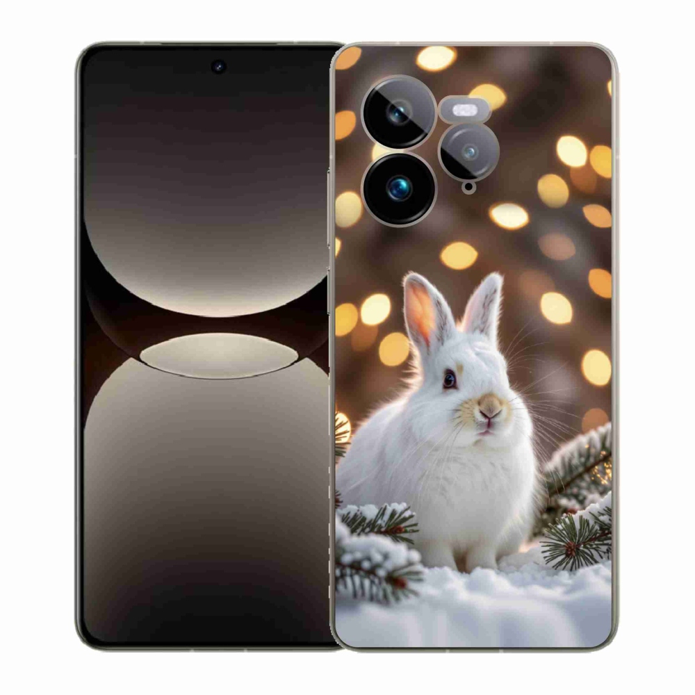 mmCase gél tok a Realme GT 7 Pro 5G-hez – fehér nyúl