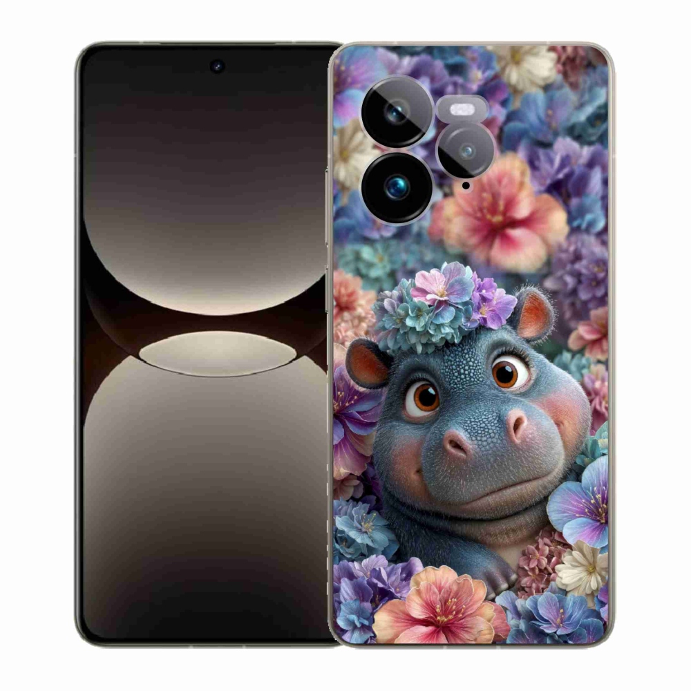 mmCase géltok a Realme GT 7 Pro 5G-hez – virágos víziló