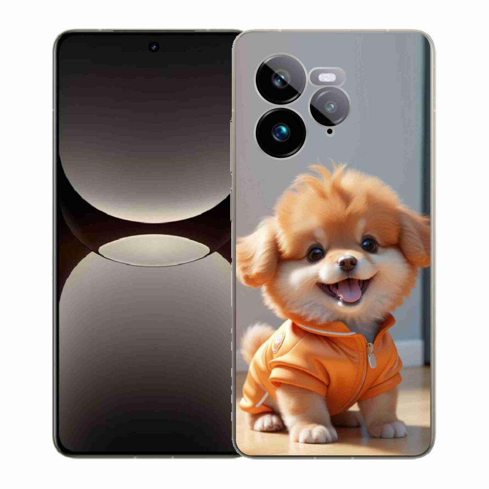 mmCase gél tok a Realme GT 7 Pro 5G-hez – aranyos pomerániai pulóverben