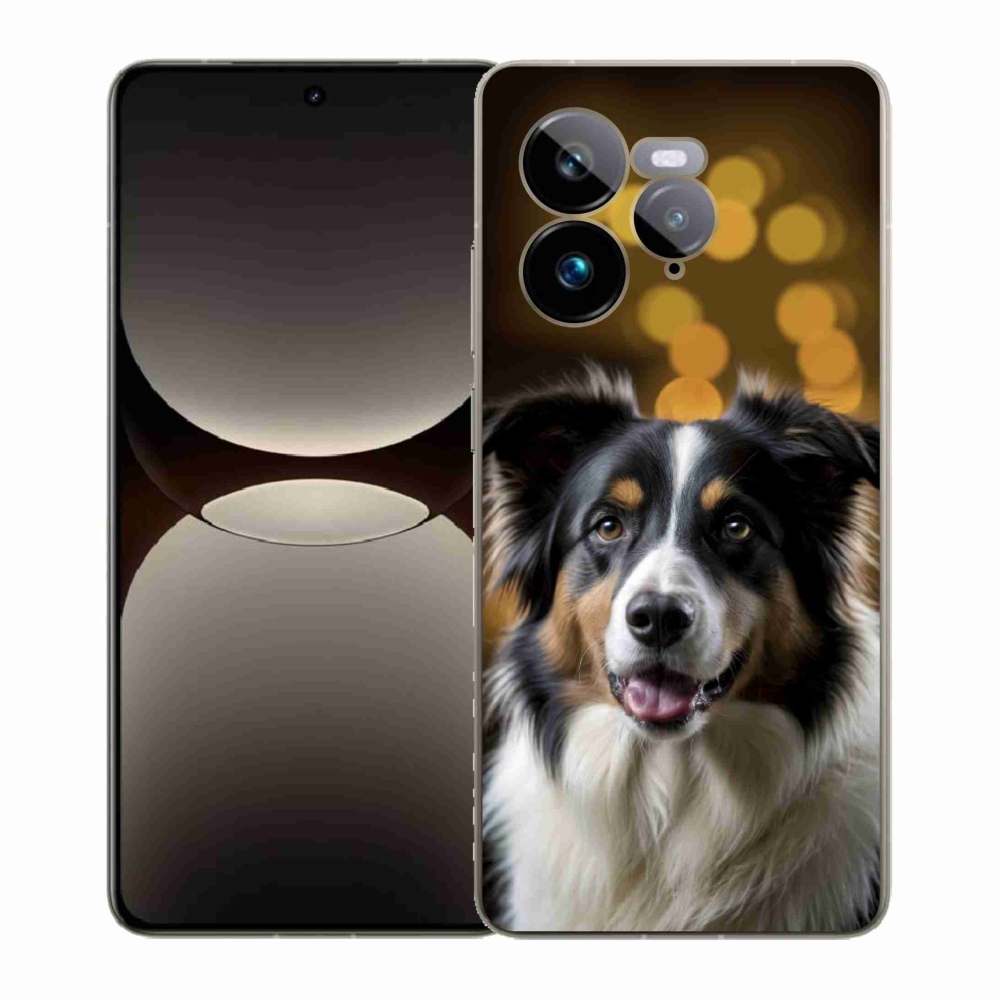 mmCase gél tok a Realme GT 7 Pro 5G-hez – mosolygós ausztrál juhászkutya