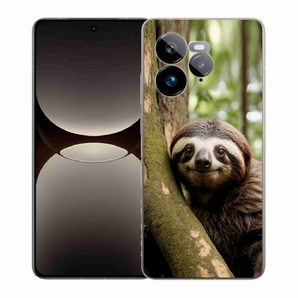 mmCase gél tok a Realme GT 7 Pro 5G-hez – mosolygós lajhár