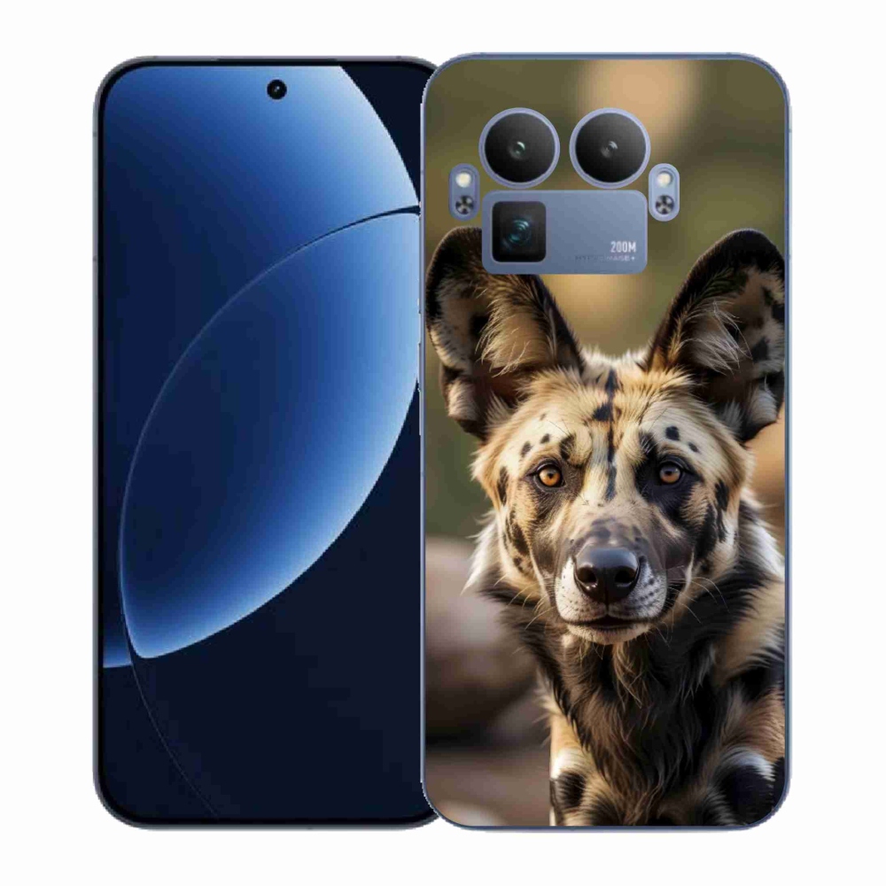 Gél borítás mmCase a Realme GT 8 Pro 5G készülékhez - Afrikai vadkutya