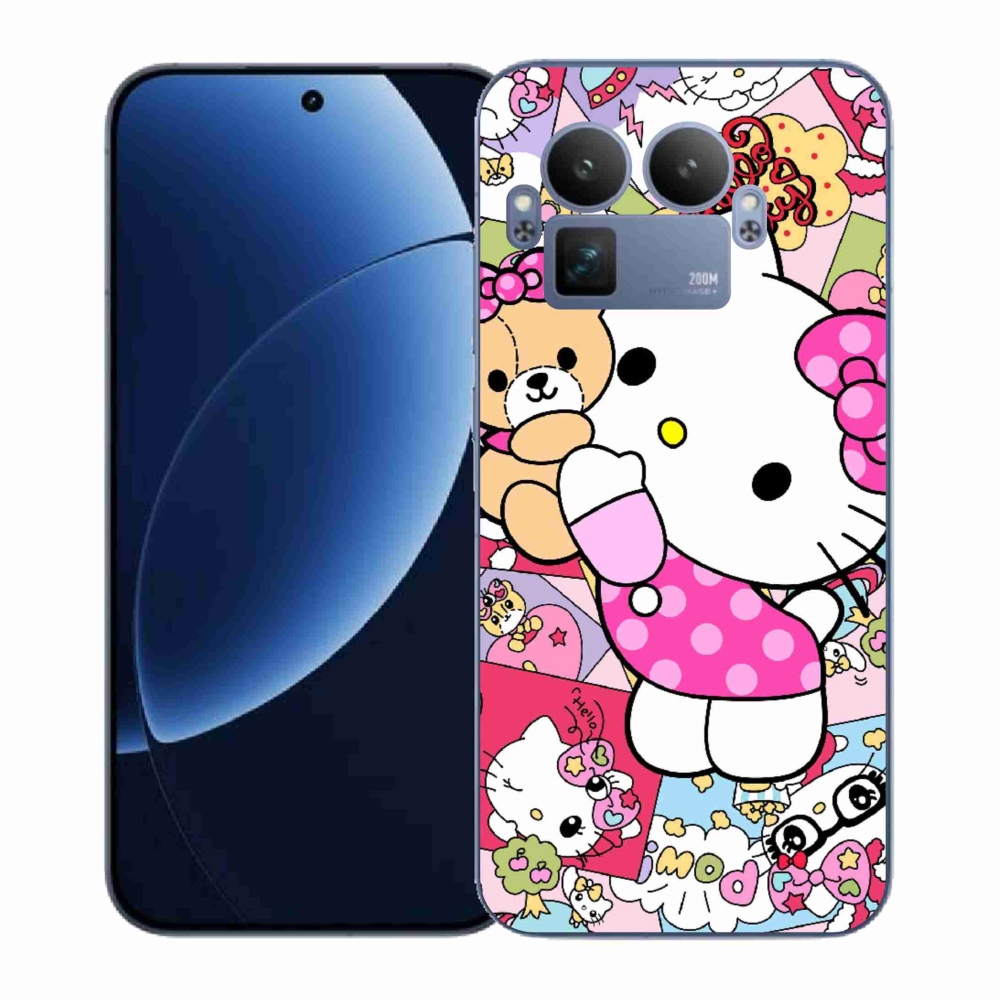 Gél borítás mmCase a Realme GT 8 Pro 5G számára - aranyos cica