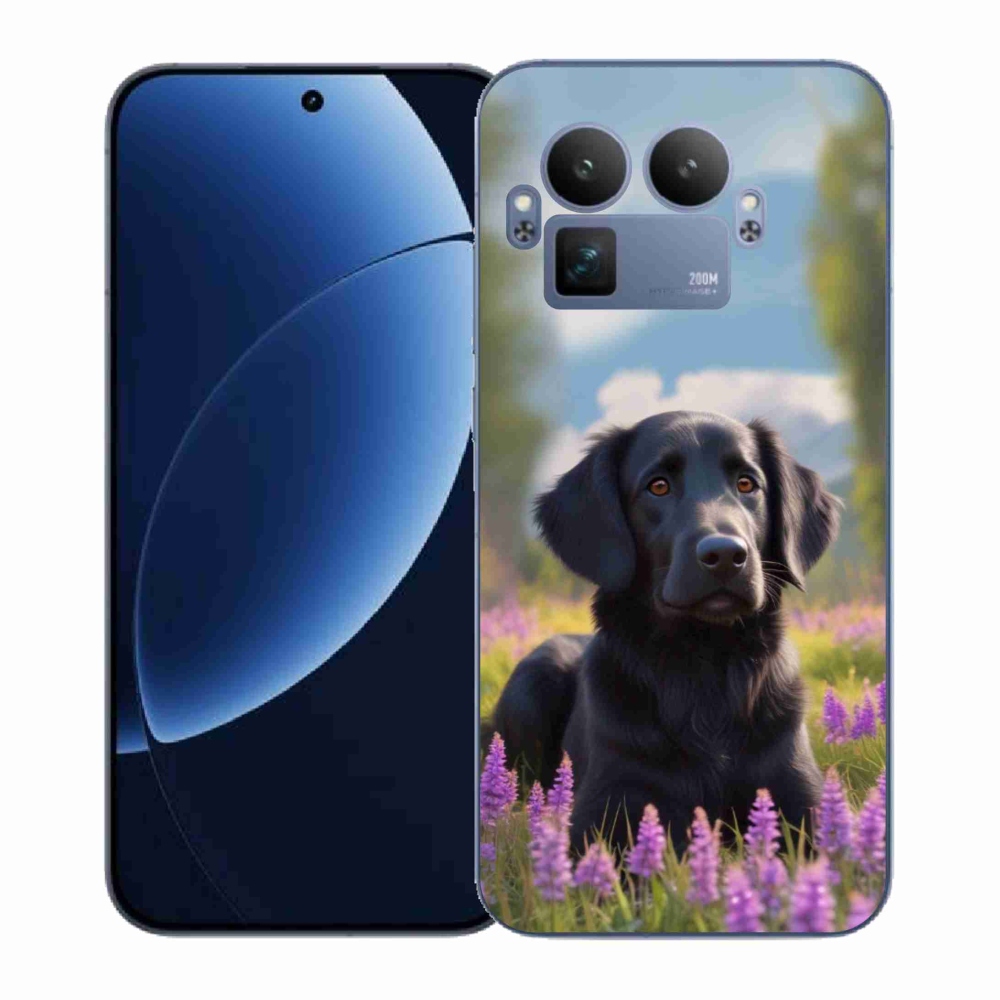 Gél borítás mmCase a Realme GT 8 Pro 5G készülékhez - elegáns fekete retriever