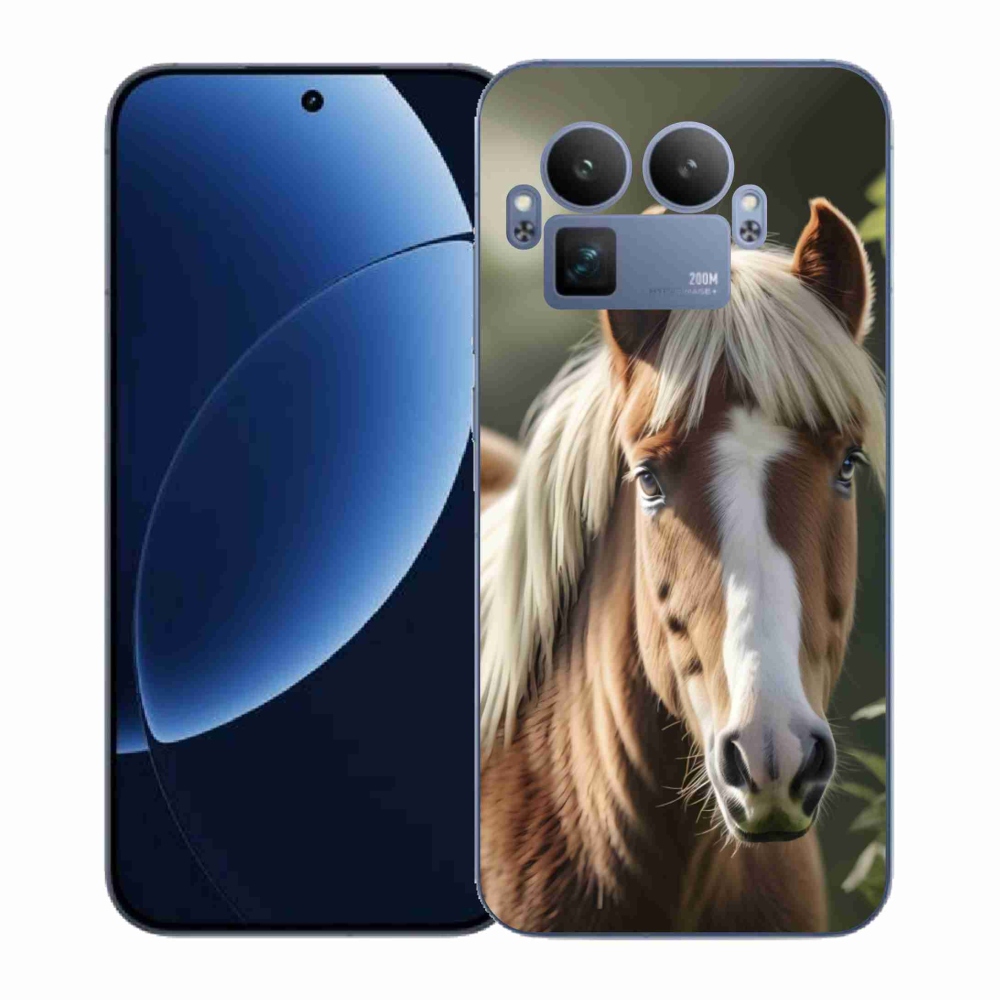 Gél borítás mmCase a Realme GT 8 Pro 5G számára - ló könnyű sörénnyel