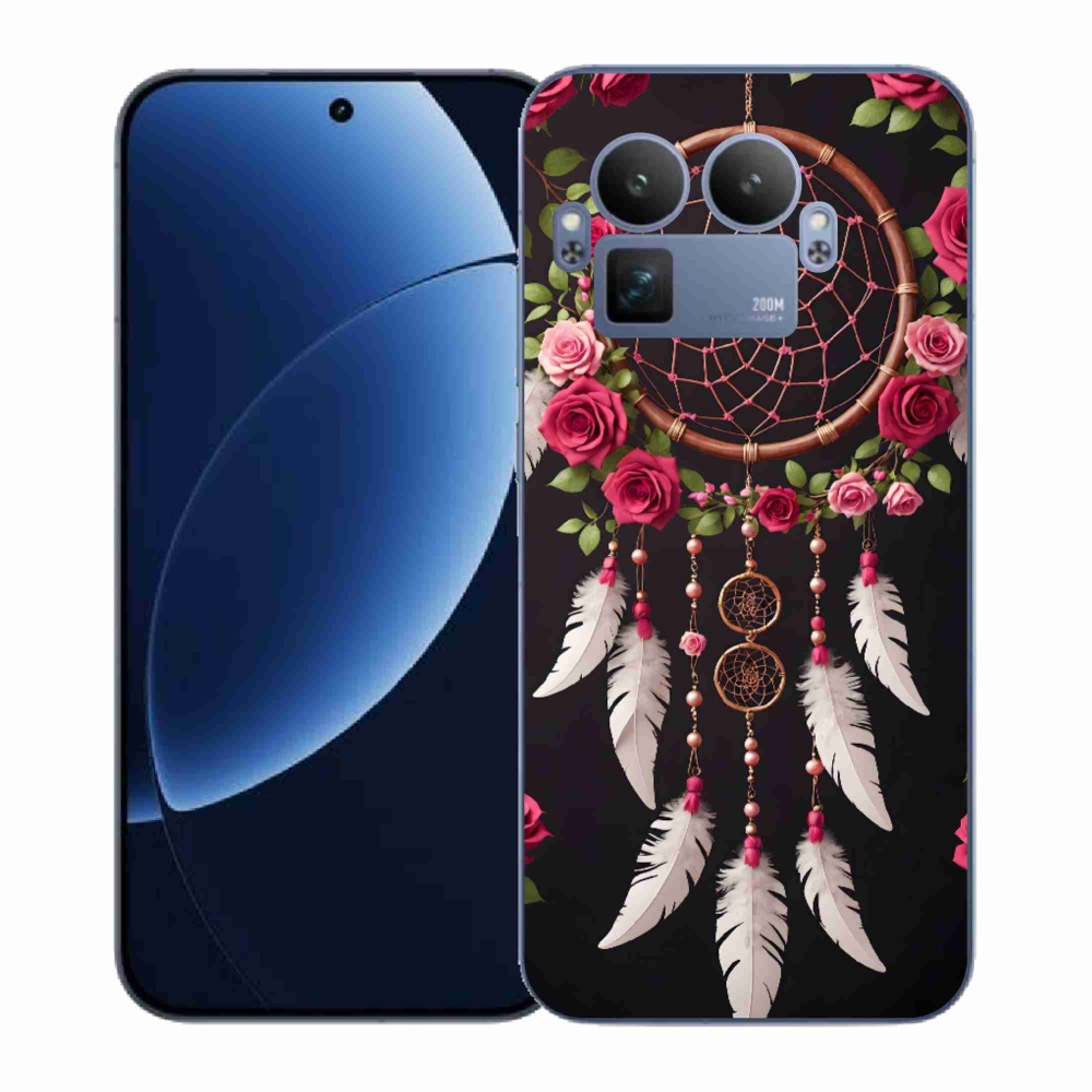 Gél borítás mmCase a Realme GT 8 Pro 5G számára - álomfogó rózsákkal