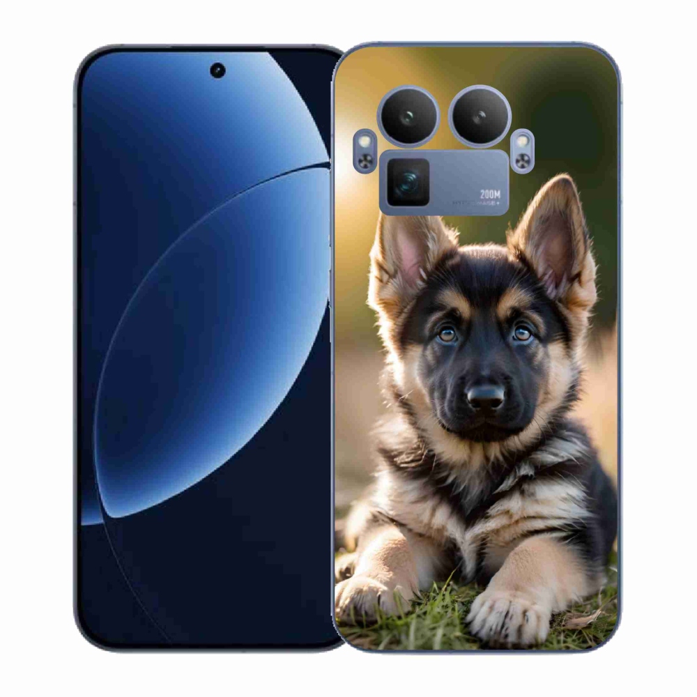 Gél borítás mmCase a Realme GT 8 Pro 5G számára - Német juhászkutya a vadonban