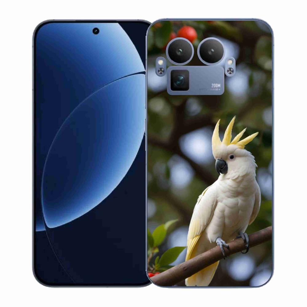 Gél borítás mmCase a Realme GT 8 Pro 5G készülékhez - papagáj kakadu 3