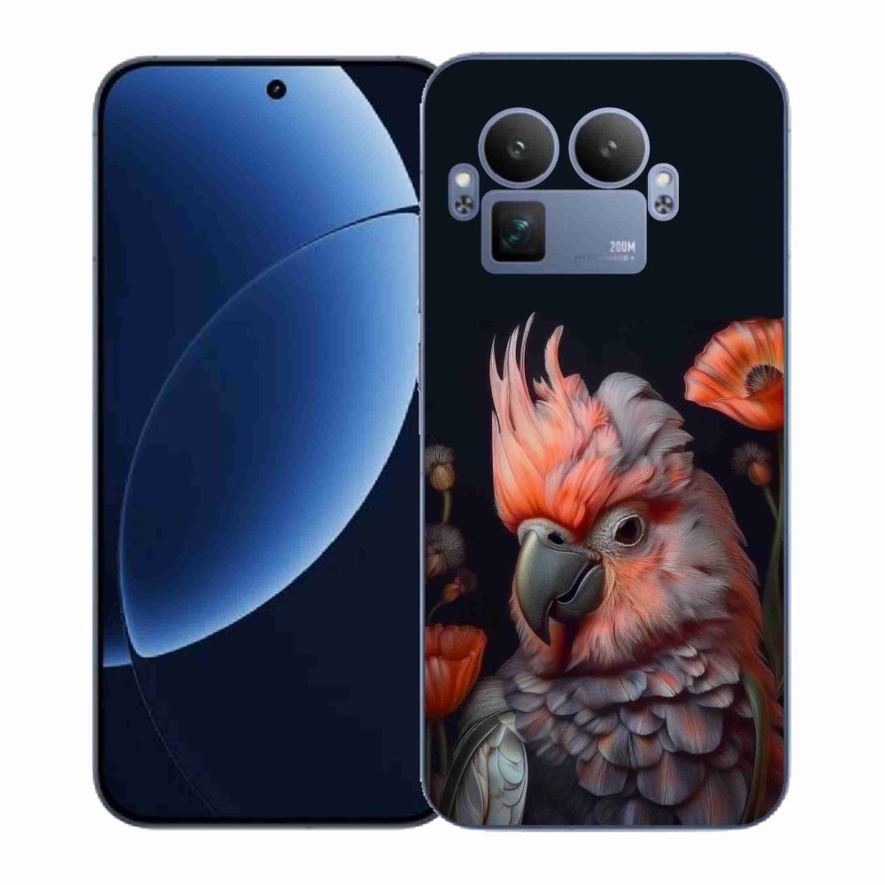 Gél borítás mmCase a Realme GT 8 Pro 5G készülékhez - papagáj kakadu színekben