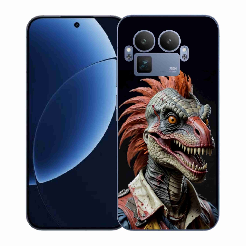 Gél borítás mmCase a Realme GT 8 Pro 5G-n - punk dinoszauruszok