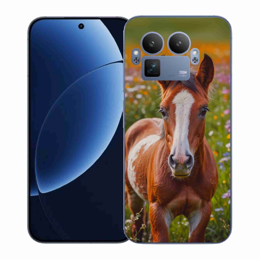 Gél borítás mmCase a Realme GT 8 Pro 5G készülékhez - aranyos csikó