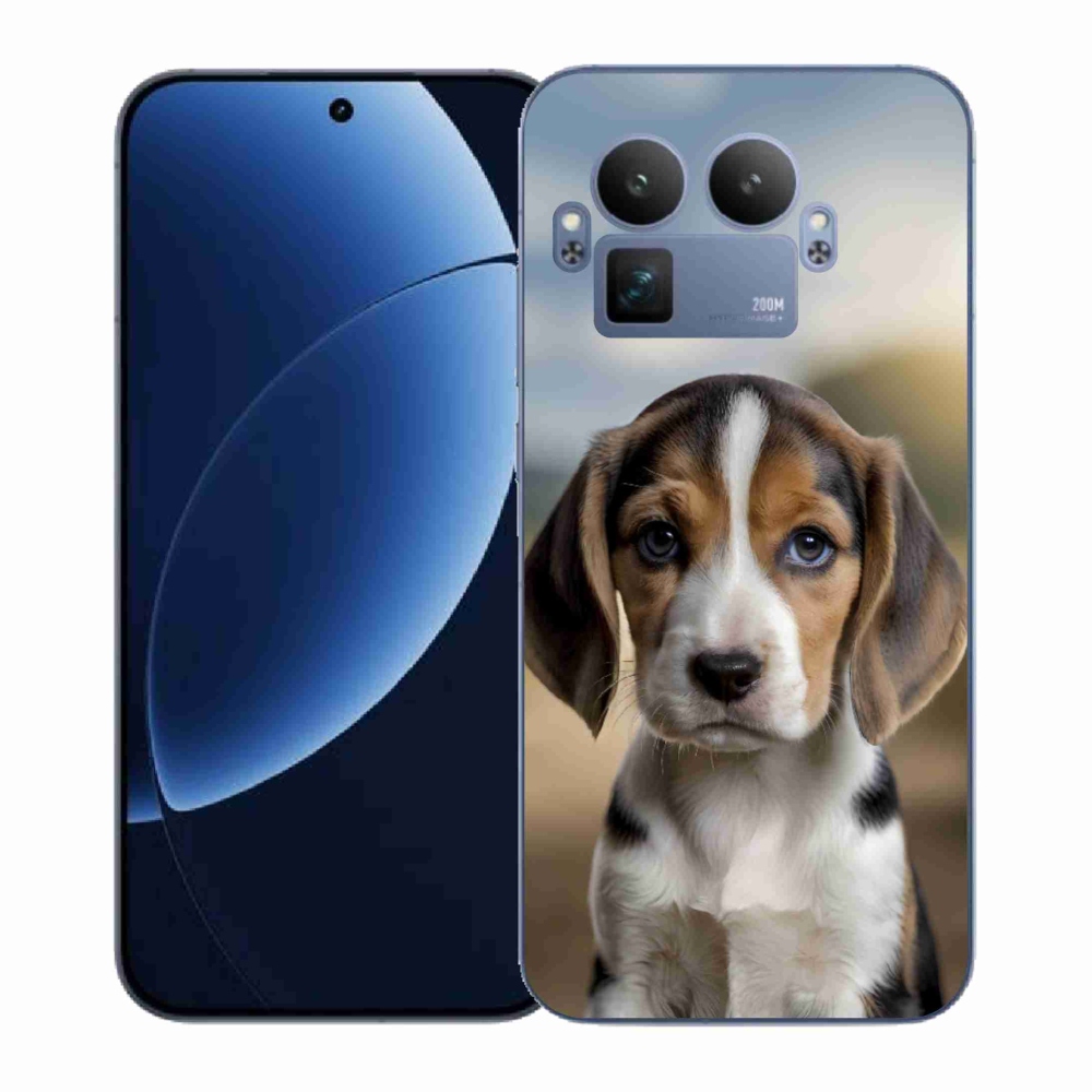 Gél borítás mmCase a Realme GT 8 Pro 5G számára - aranyos beagle
