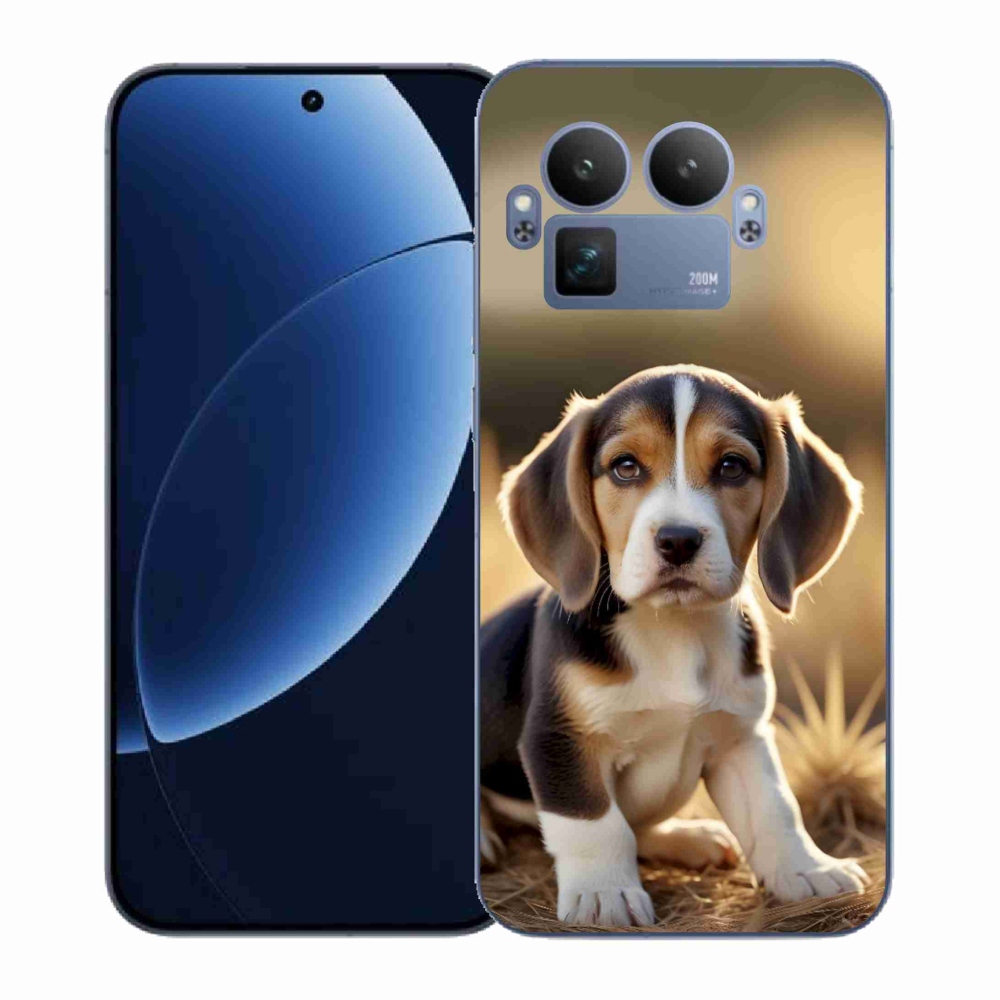 Gél borítás mmCase a Realme GT 8 Pro 5G számára - aranyos beagle
