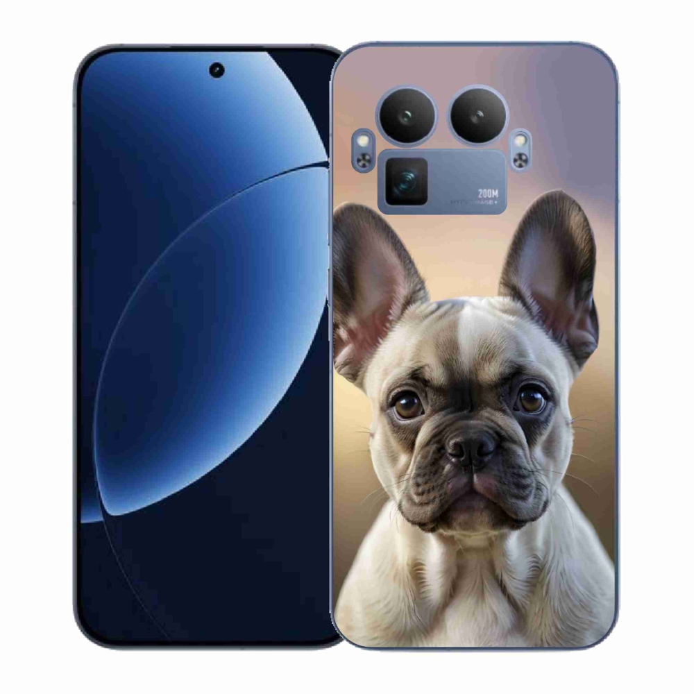 Gél borítás mmCase a Realme GT 8 Pro 5G számára - aranyos francia bulldog