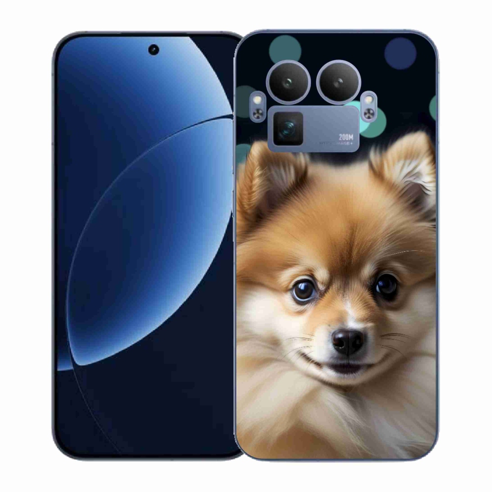 Gél borítás mmCase a Realme GT 8 Pro 5G készülékhez - aranyos pomerániai állat