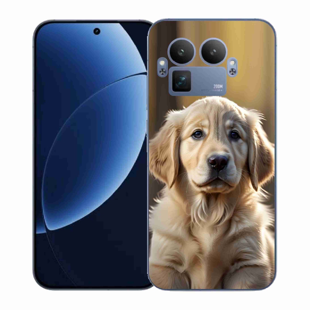Gél borítás mmCase a Realme GT 8 Pro 5G számára - aranyos arany retriever