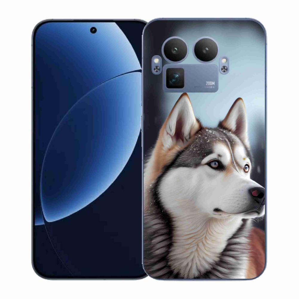 Gél borítás mmCase a Realme GT 8 Pro 5G készülékhez - Szibériai Husky