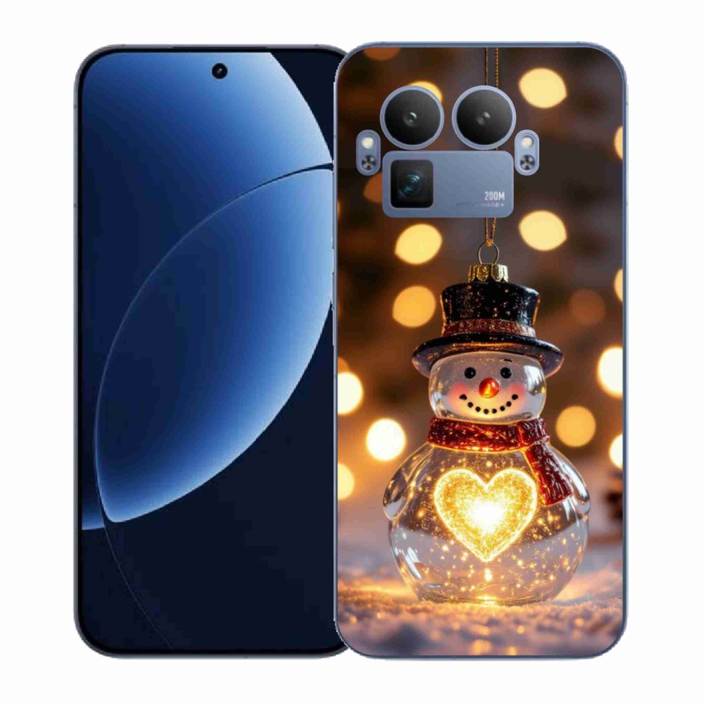 Gél borítás mmCase a Realme GT 8 Pro 5G számára - karácsonyi hóember