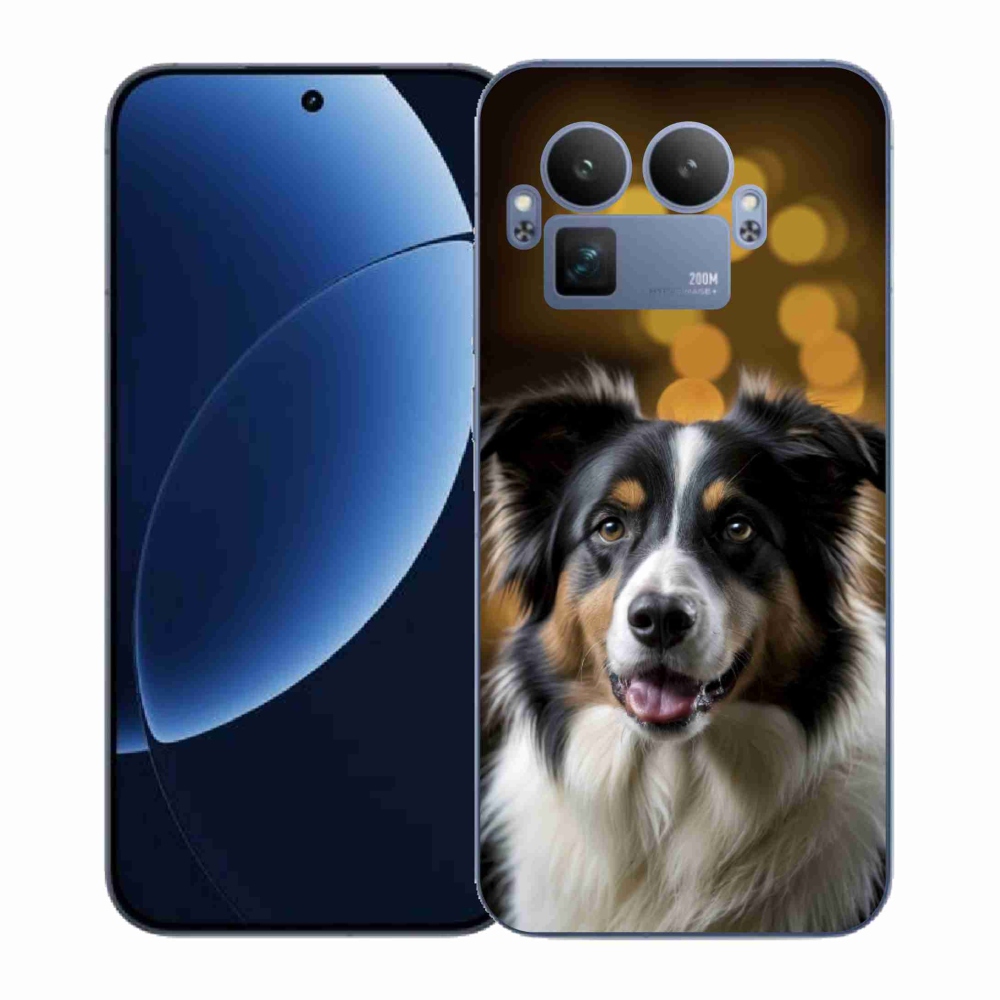 mmCase zselés borító a Realme GT 8 Pro 5G számára - mosolygó ausztrál juhászkutya