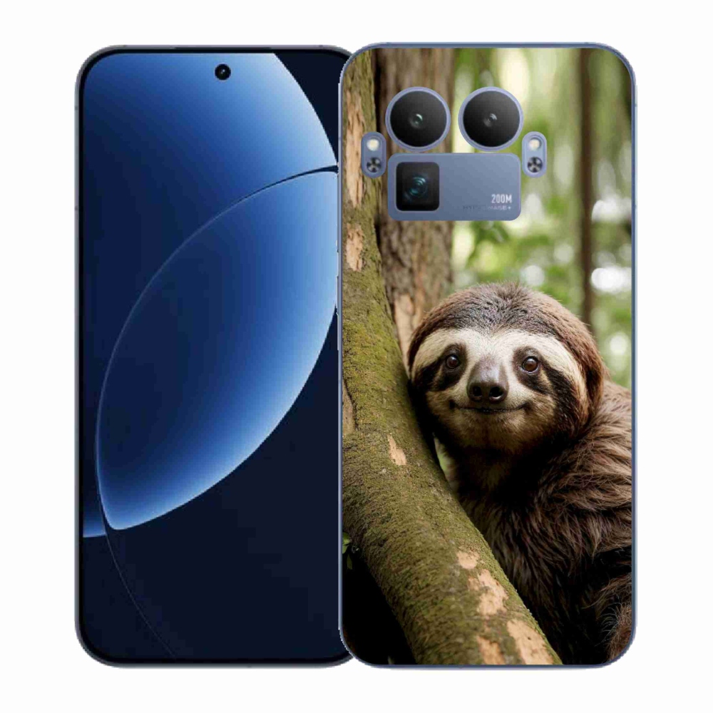 Gél borítás mmCase a Realme GT 8 Pro 5G számára - mosolygó lajhár