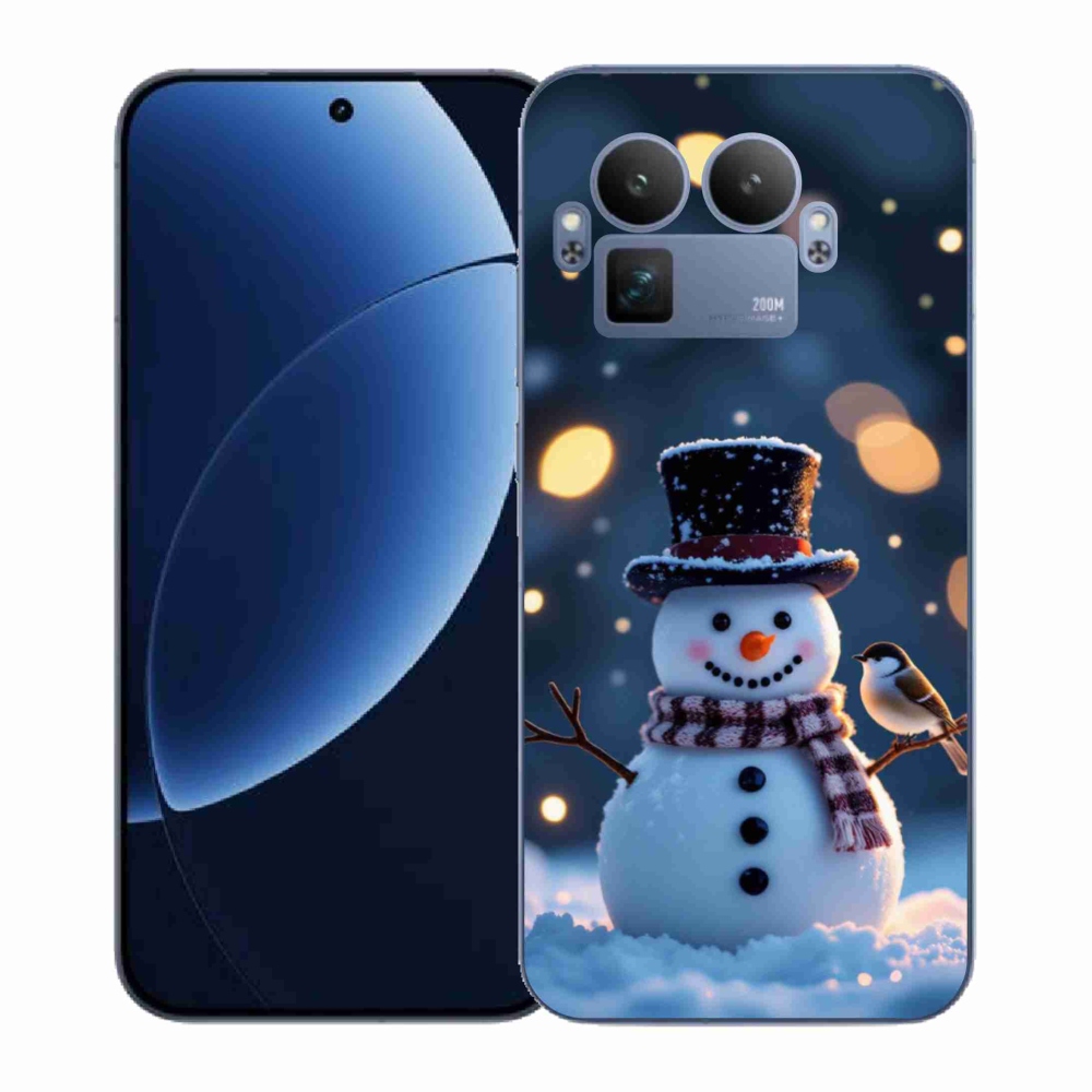 Gél borítás mmCase a Realme GT 8 Pro 5G számára - karácsonyi hóember