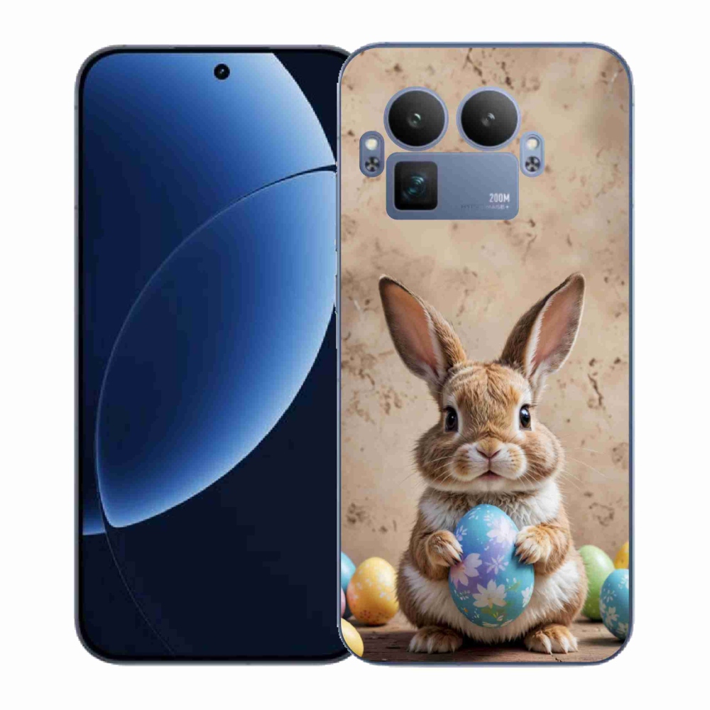 Gél borítás mmCase a Realme GT 8 Pro 5G számára - Húsvéti nyuszi