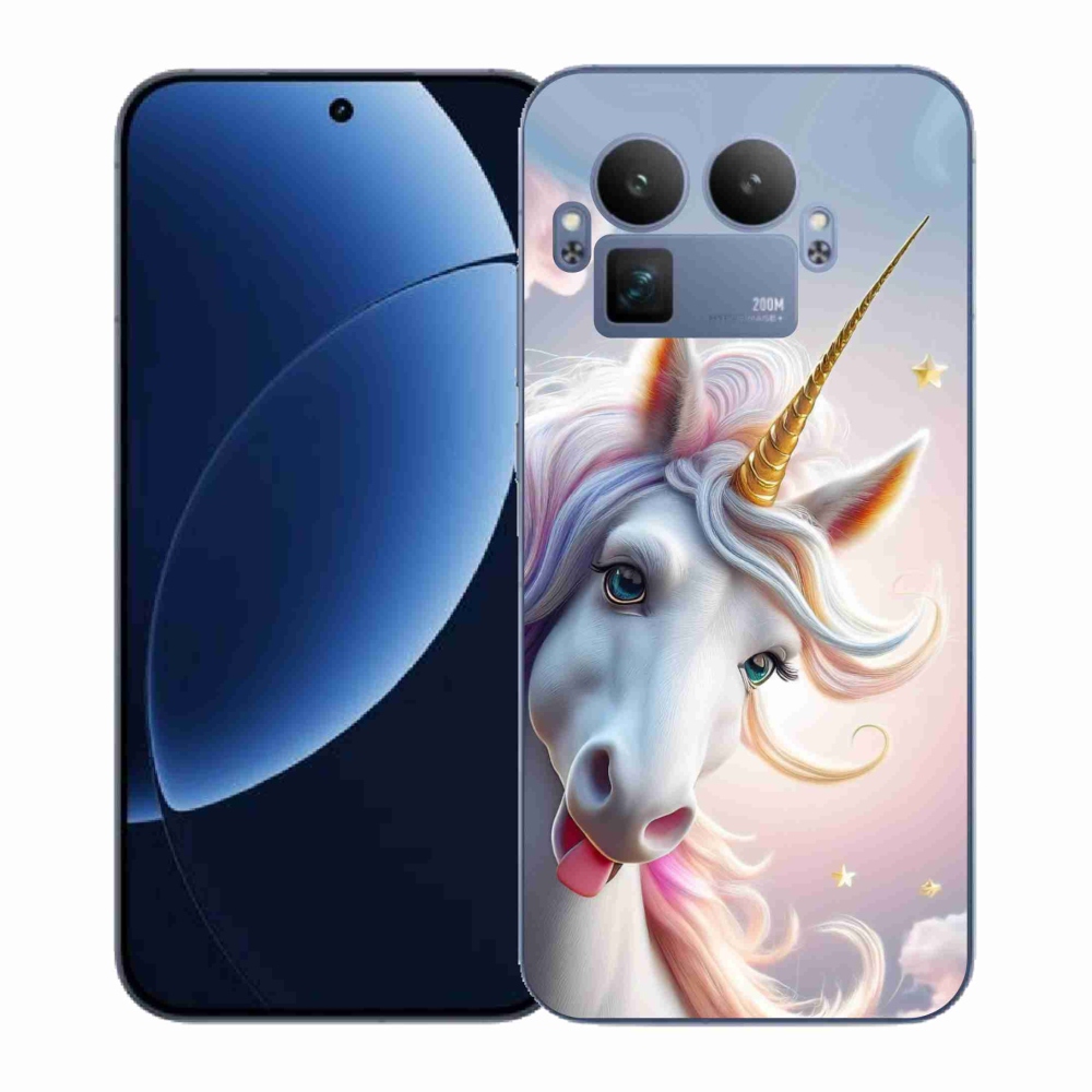 Gél borítás mmCase a Realme GT 8 Pro 5G-n - vidám egyszarvú
