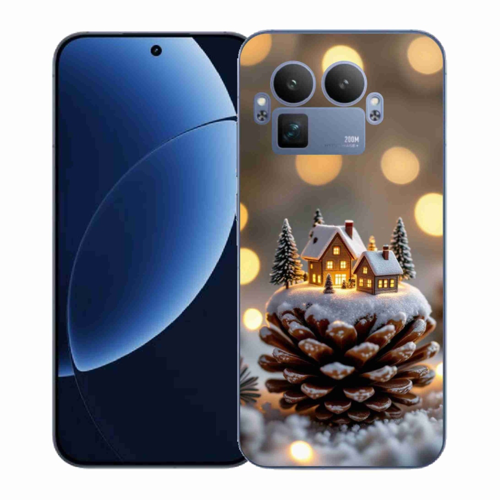 Gél borítás mmCase a Realme GT 8 Pro 5G számára - téli falu