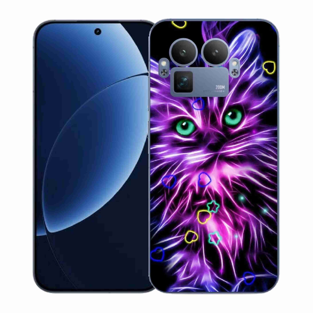 Gél borítás mmCase a Realme GT 8 Pro-n - absztrakt macska