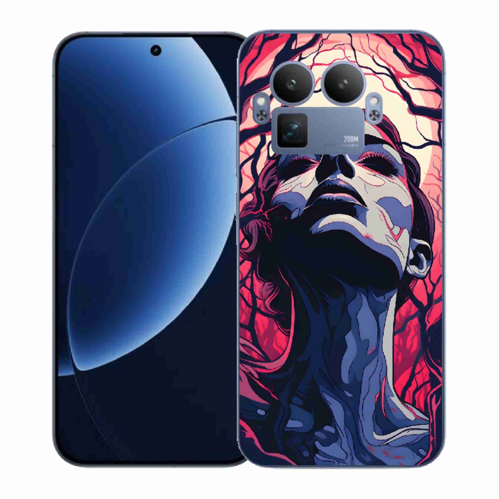 Gél borítás mmCase a Realme GT 8 Pro-n - absztrakt arc